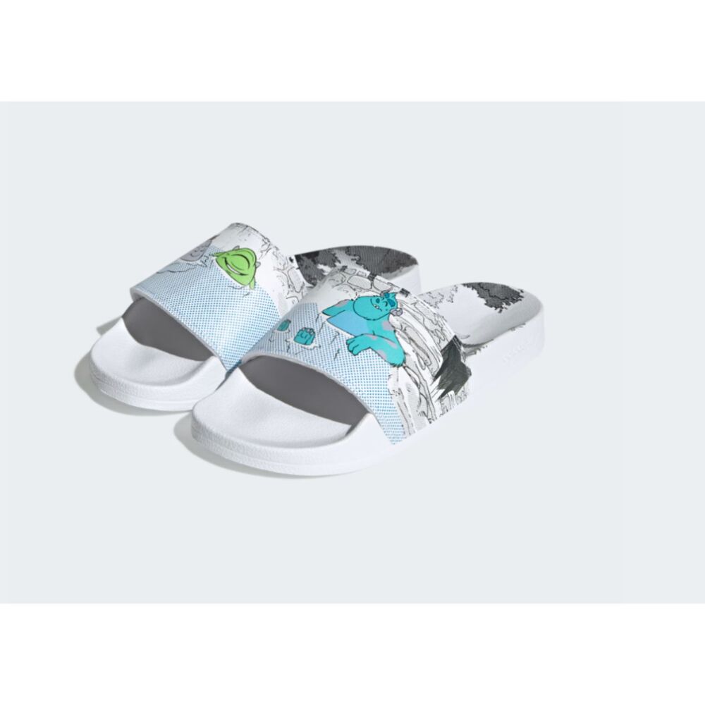 Adidas x Pixar Adilette Lite Monsters Inc Mike Sulley Slides Size 5 GX0995